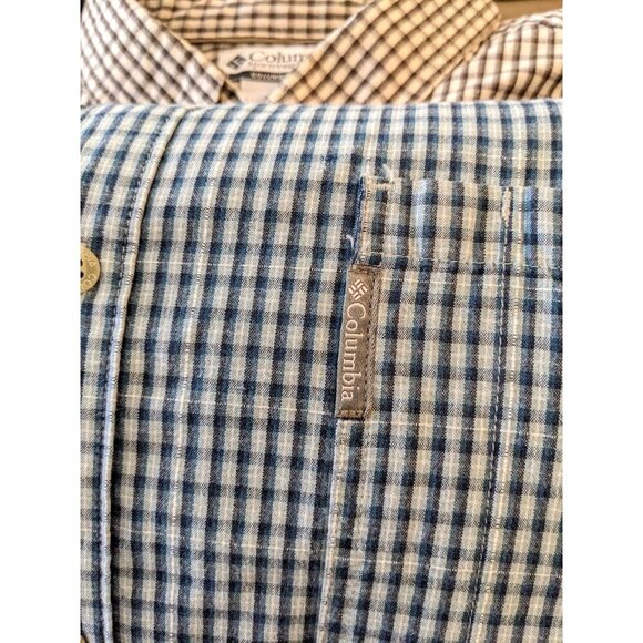 Columbia Sportswear Mens Long Sleeve Plaid Button Down Shirt Lot of 2 Size XL - Picture 5 of 5